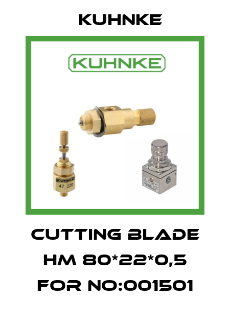 Cutting blade HM 80*22*0,5 for NO:001501 Kuhnke