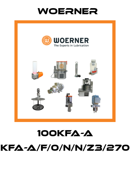 100KFA-A (KFA-A/F/0/N/N/Z3/270)  Woerner