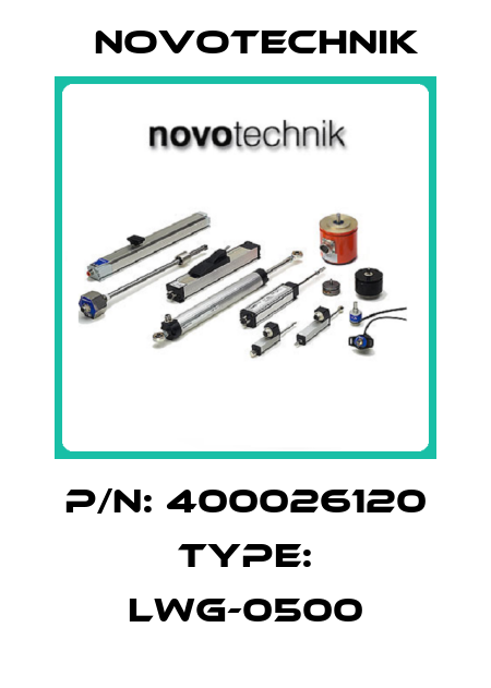P/N: 400026120 Type: LWG-0500 Novotechnik
