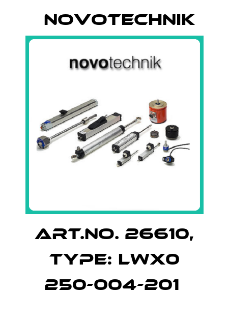 Art.No. 26610, Type: LWX0 250-004-201  Novotechnik