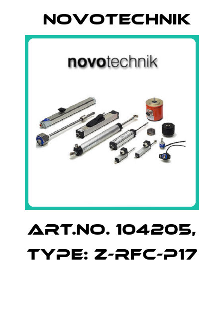 Art.No. 104205, Type: Z-RFC-P17  Novotechnik