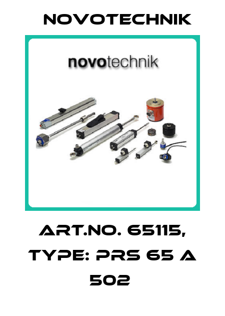 Art.No. 65115, Type: PRS 65 A 502  Novotechnik