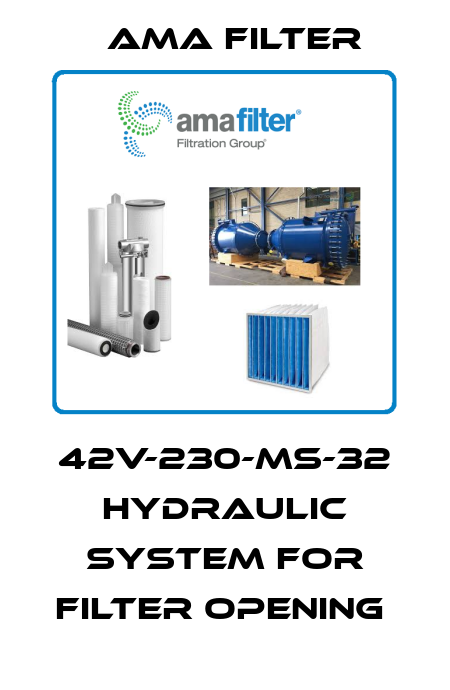 42V-230-MS-32 HYDRAULIC SYSTEM FOR FILTER OPENING  Ama Filter