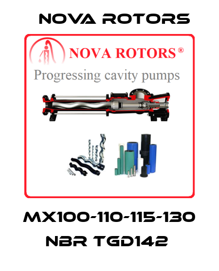 MX100-110-115-130 NBR TGD142  Nova Rotors