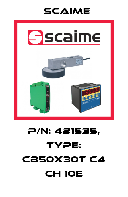 P/N: 421535, Type: CB50X30t C4 CH 10e Scaime