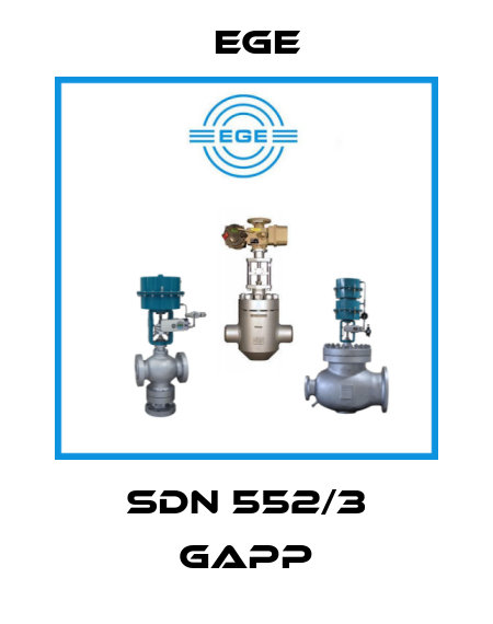 SDN 552/3 GAPP Ege