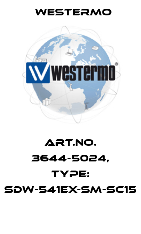Art.No. 3644-5024, Type: SDW-541EX-SM-SC15  Westermo