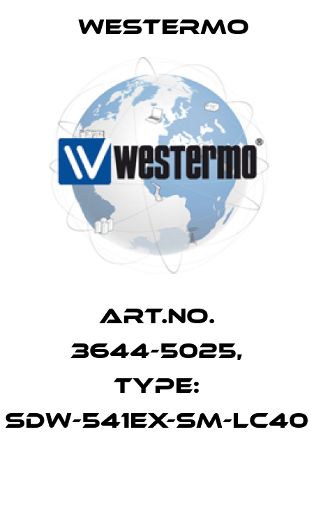 Art.No. 3644-5025, Type: SDW-541EX-SM-LC40  Westermo