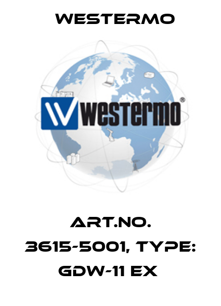 Art.No. 3615-5001, Type: GDW-11 EX  Westermo
