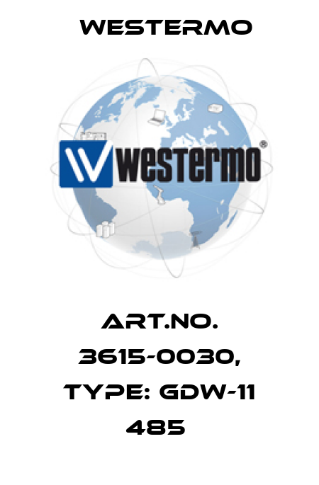Art.No. 3615-0030, Type: GDW-11 485  Westermo