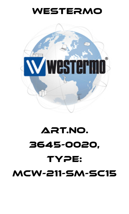 Art.No. 3645-0020, Type: MCW-211-SM-SC15  Westermo