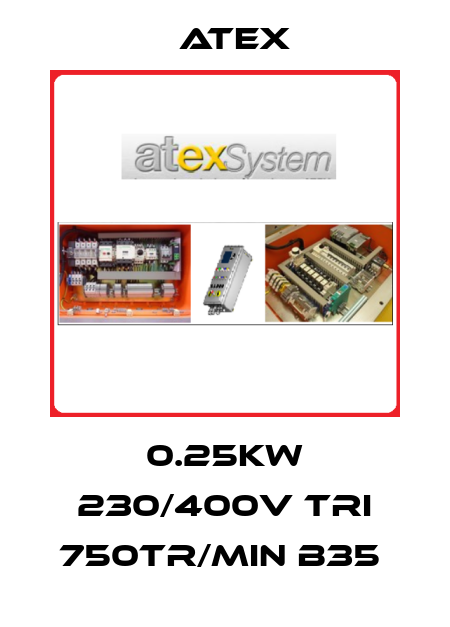 0.25kW 230/400V tri 750tr/min B35  Atex