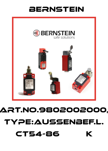 Art.No.9802002000, Type:AUßENBEF.L. CT54-86          K Bernstein