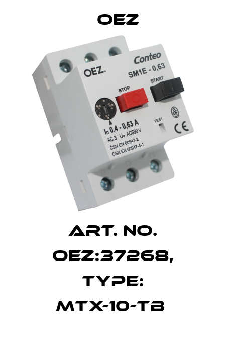 Art. No. OEZ:37268, Type: MTX-10-TB  OEZ