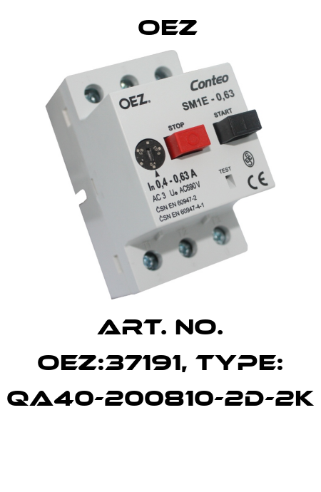 Art. No. OEZ:37191, Type: QA40-200810-2D-2K  OEZ
