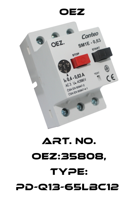 Art. No. OEZ:35808, Type: PD-Q13-65LBC12  OEZ