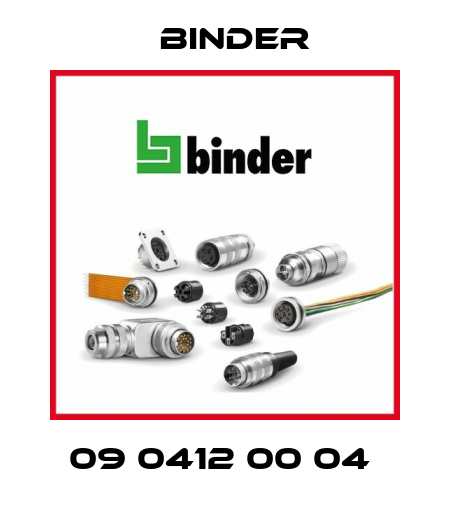 09 0412 00 04  Binder