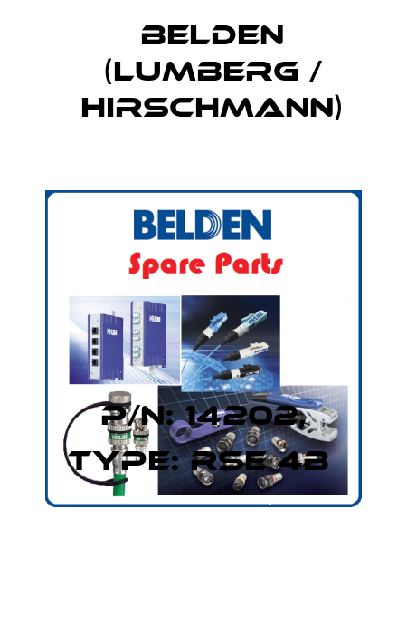 P/N: 14202, Type: RSE 4B  Belden (Lumberg / Hirschmann)