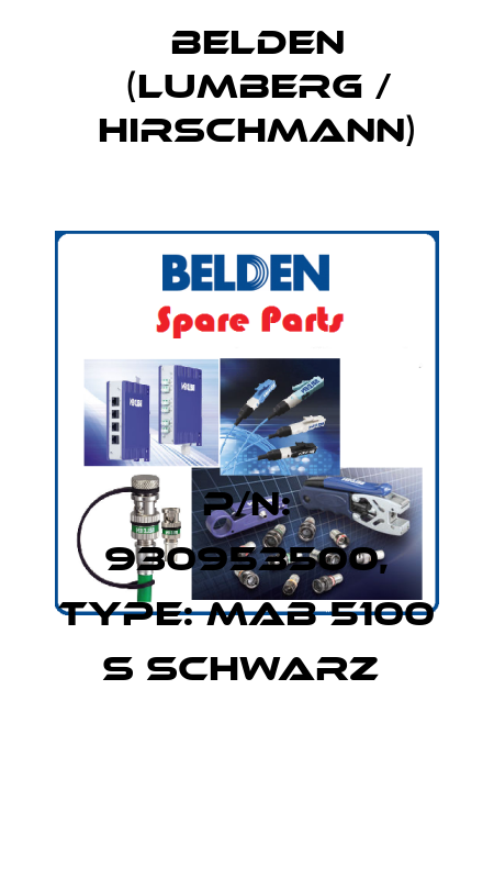 P/N: 930953500, Type: MAB 5100 S schwarz  Belden (Lumberg / Hirschmann)
