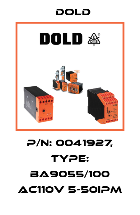 p/n: 0041927, Type: BA9055/100 AC110V 5-50IPM Dold