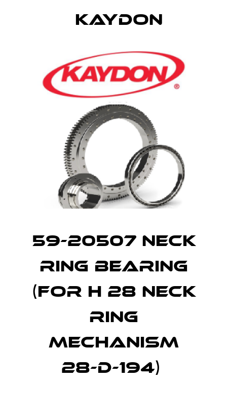 59-20507 NECK RING BEARING (FOR H 28 NECK RING MECHANISM 28-D-194)  Kaydon