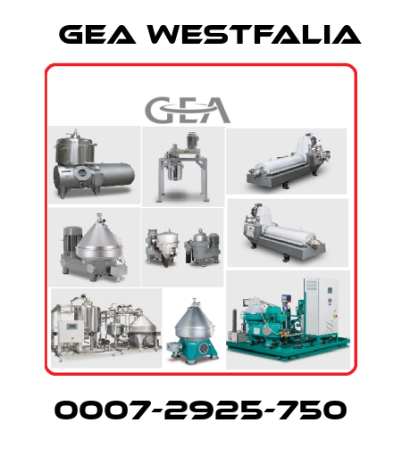 0007-2925-750 Gea Westfalia