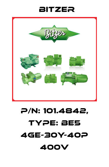 P/N: 101.4842, Type: BE5 4GE-30Y-40P 400V Bitzer