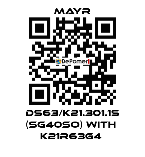 DS63/K21.301.1S (SG40SO) with  K21R63G4  Mayr