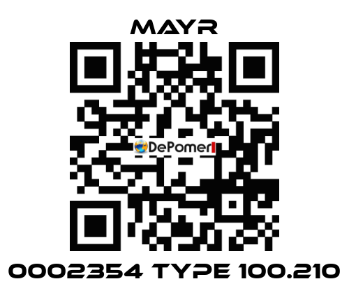 0002354 TYPE 100.210 Mayr