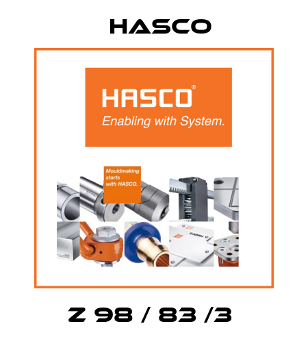 Z 98 / 83 /3  Hasco