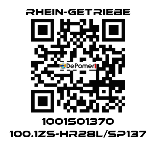1001S01370 100.1ZS-HR28L/SP137 Rhein-Getriebe
