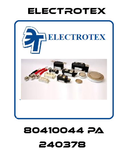 80410044 PA 240378  Electrotex