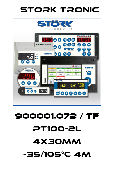 900001.072 / TF PT100-2L 4x30mm -35/105°C 4m Stork tronic