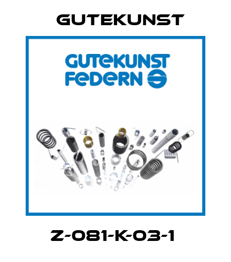 Z-081-K-03-1  Gutekunst