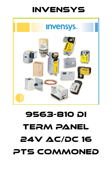 9563-810 DI TERM PANEL 24V AC/DC 16 PTS COMMONED  Invensys