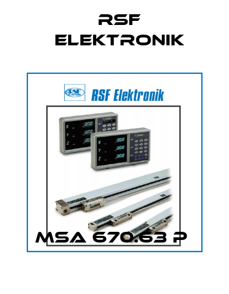 MSA 670.63 P  Rsf Elektronik