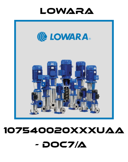 107540020XXXUAA - DOC7/A   Lowara