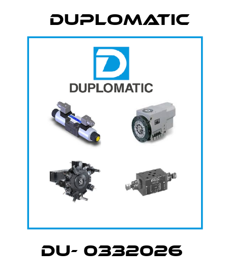 DU- 0332026  Duplomatic