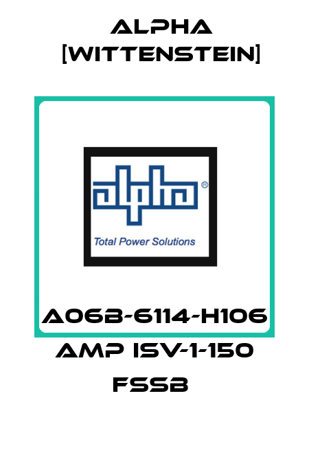A06B-6114-H106 AMP ISV-1-150 FSSB  Alpha [Wittenstein]