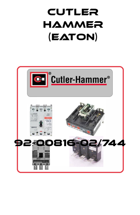 92-00816-02/744  Cutler Hammer (Eaton)