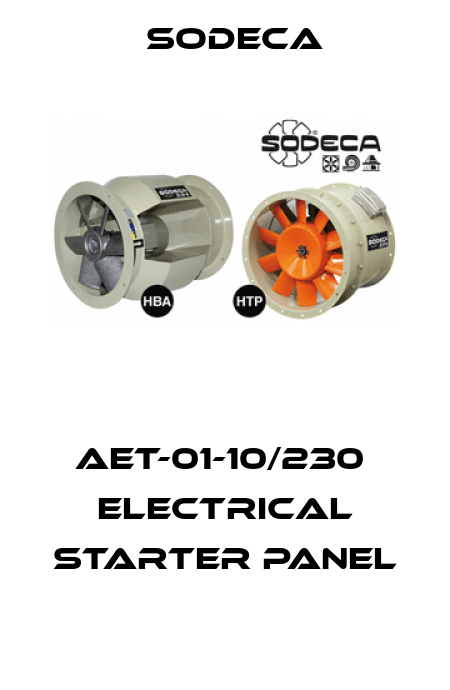 AET-01-10/230  ELECTRICAL STARTER PANEL  Sodeca