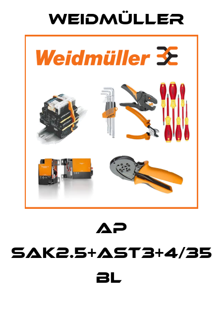 AP SAK2.5+AST3+4/35 BL  Weidmüller
