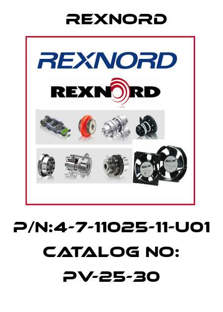 P/N:4-7-11025-11-U01 catalog no: PV-25-30 Rexnord