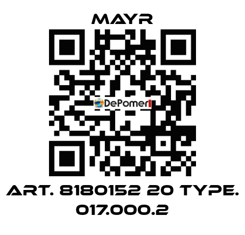 Art. 8180152 20 Type. 017.000.2 Mayr