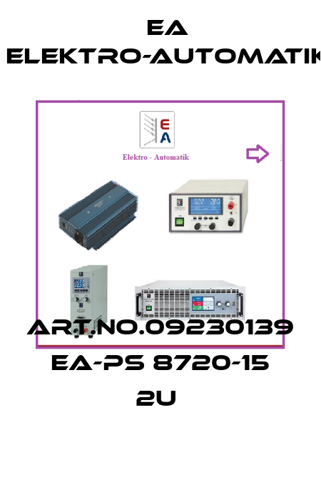 ART.NO.09230139 EA-PS 8720-15 2U  EA Elektro-Automatik
