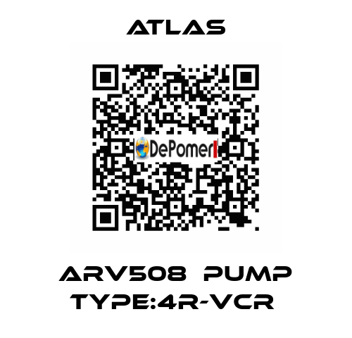 ARV508  PUMP TYPE:4R-VCR  Atlas