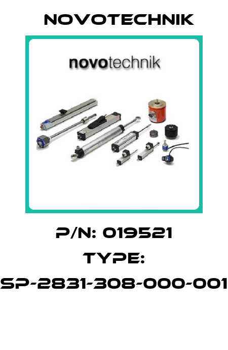 P/N: 019521 Type: SP-2831-308-000-001  Novotechnik