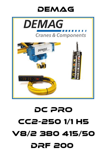 DC PRO CC2-250 1/1 H5 V8/2 380 415/50 DRF 200  Demag