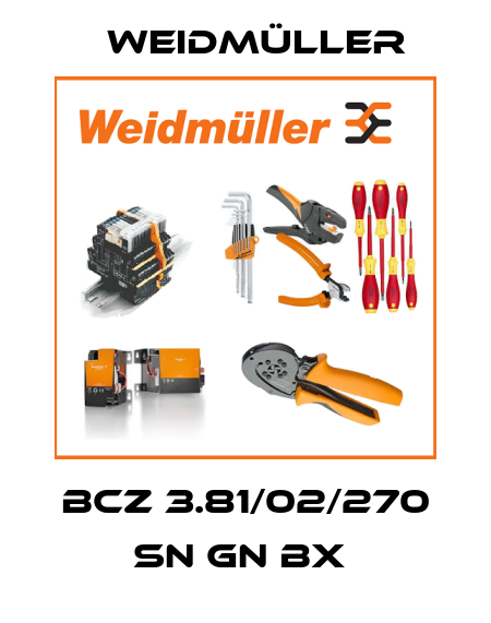 BCZ 3.81/02/270 SN GN BX  Weidmüller