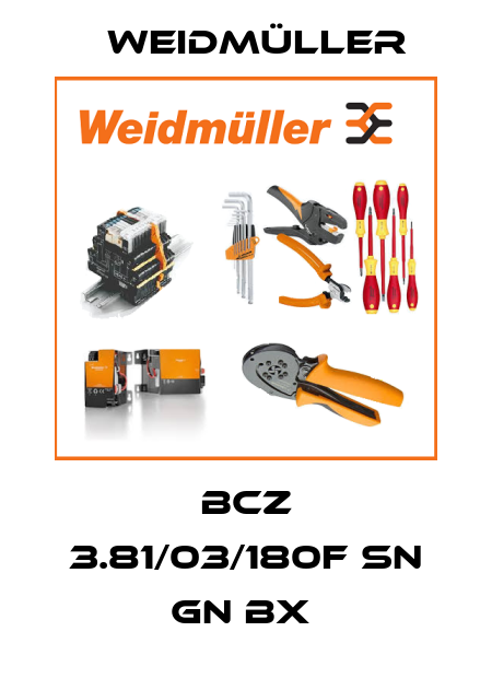 BCZ 3.81/03/180F SN GN BX  Weidmüller